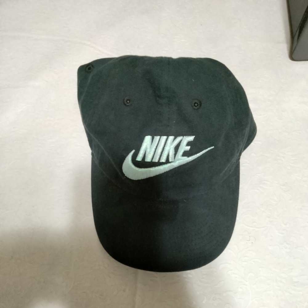 Nike Black Cap with White Logo